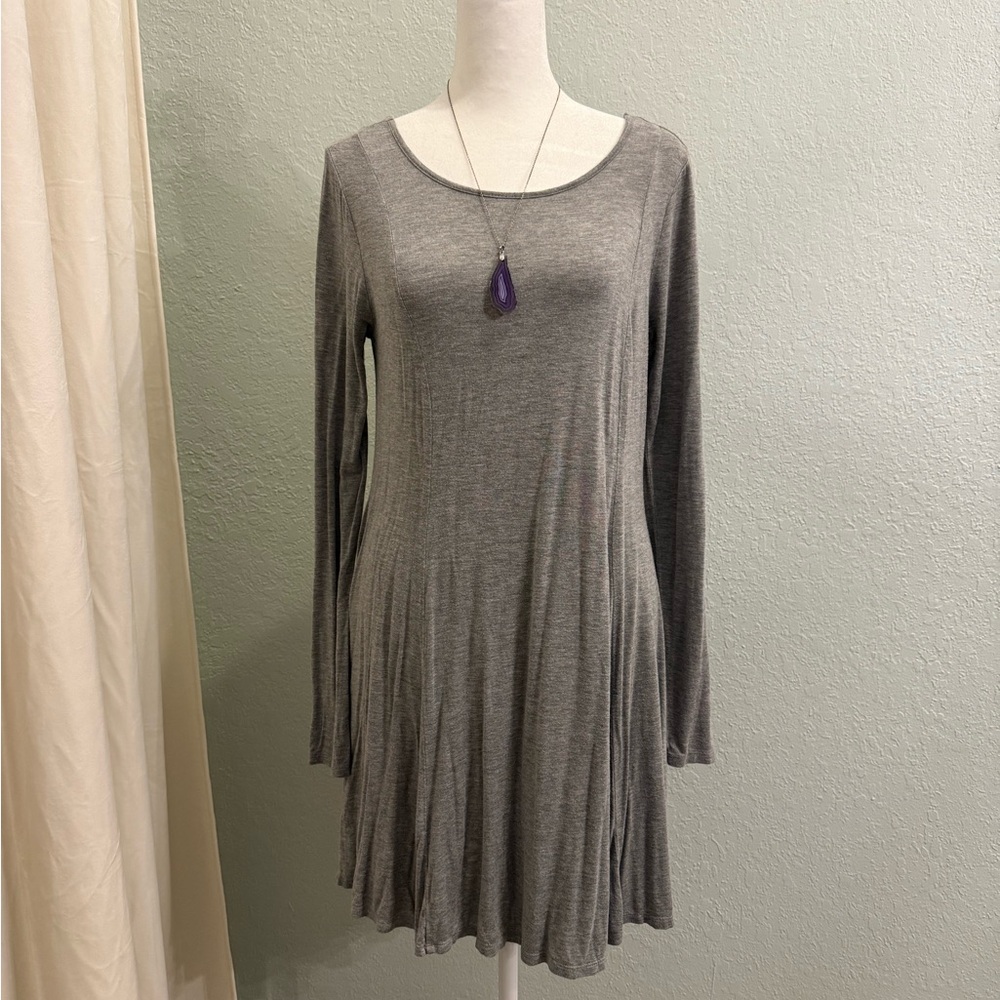 Forever 21 Gray Long Sleeve Dress